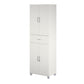 Basin 23.5 Inch Closed Storage Cabinet - White