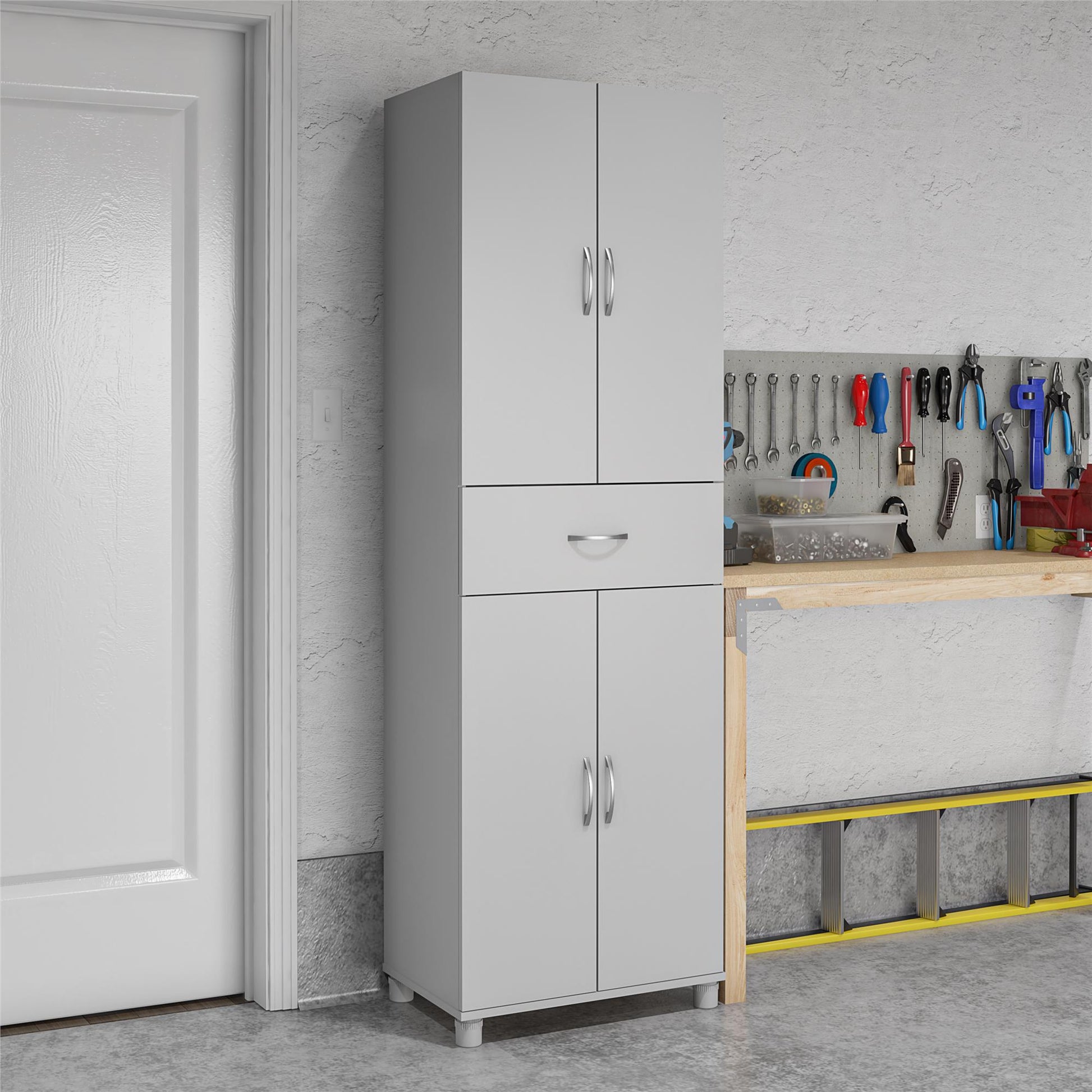 Basin 23.5 Inch Closed Storage Cabinet - Dove Gray