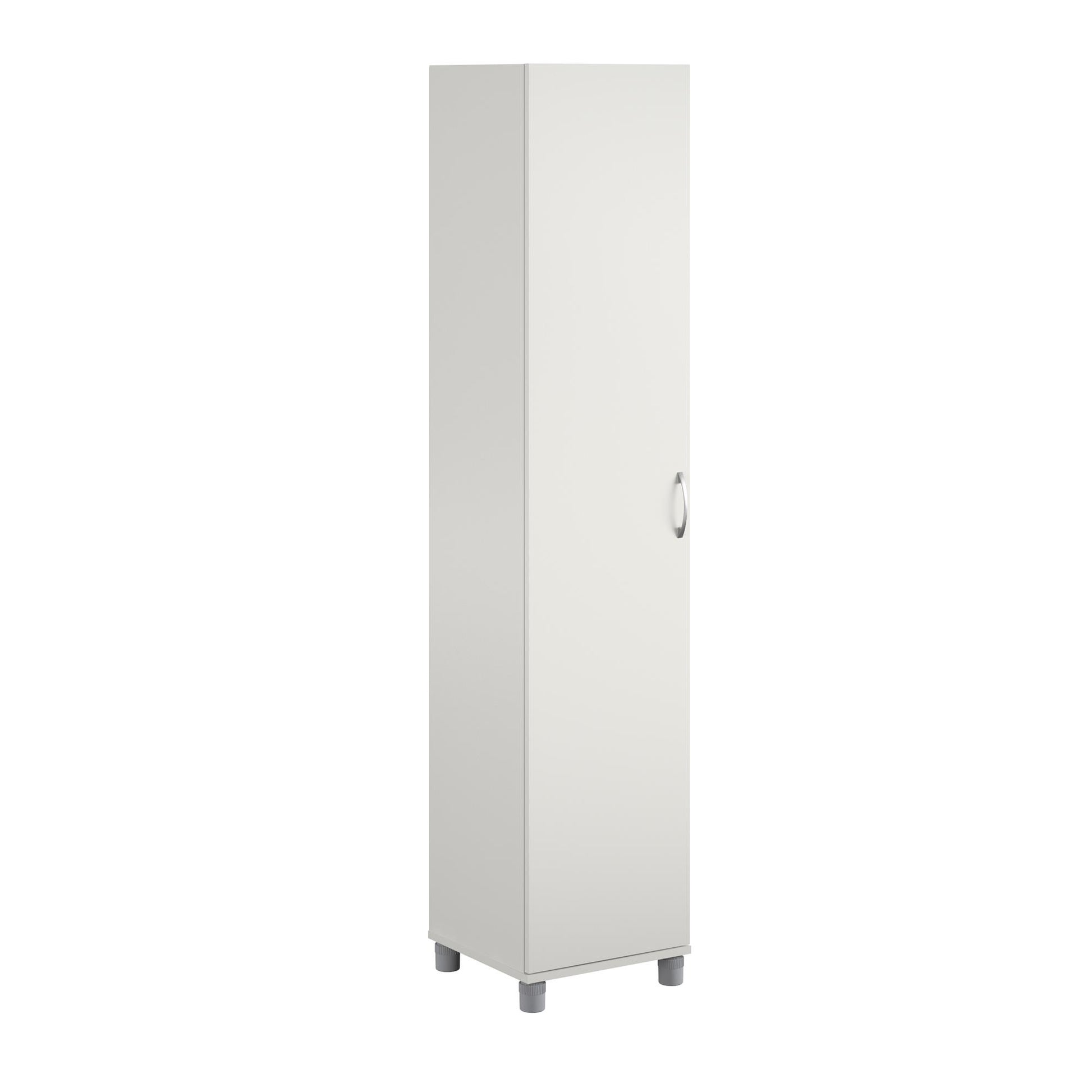 Basin 16 Inch Closed Door Utility Storage Cabinet  - White