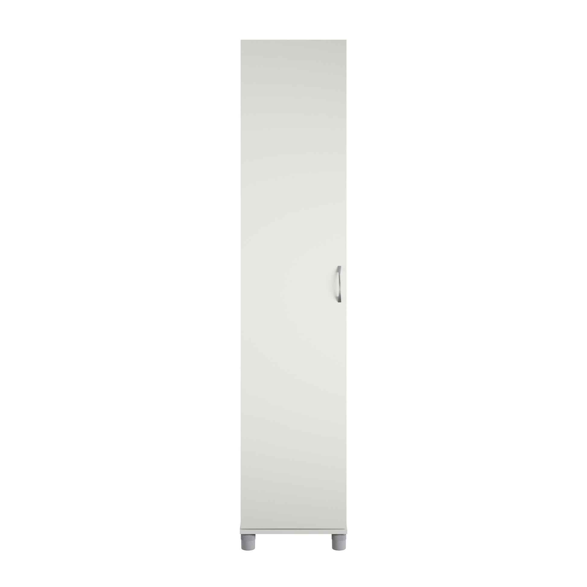 Basin 16 Inch Closed Door Utility Storage Cabinet  - White