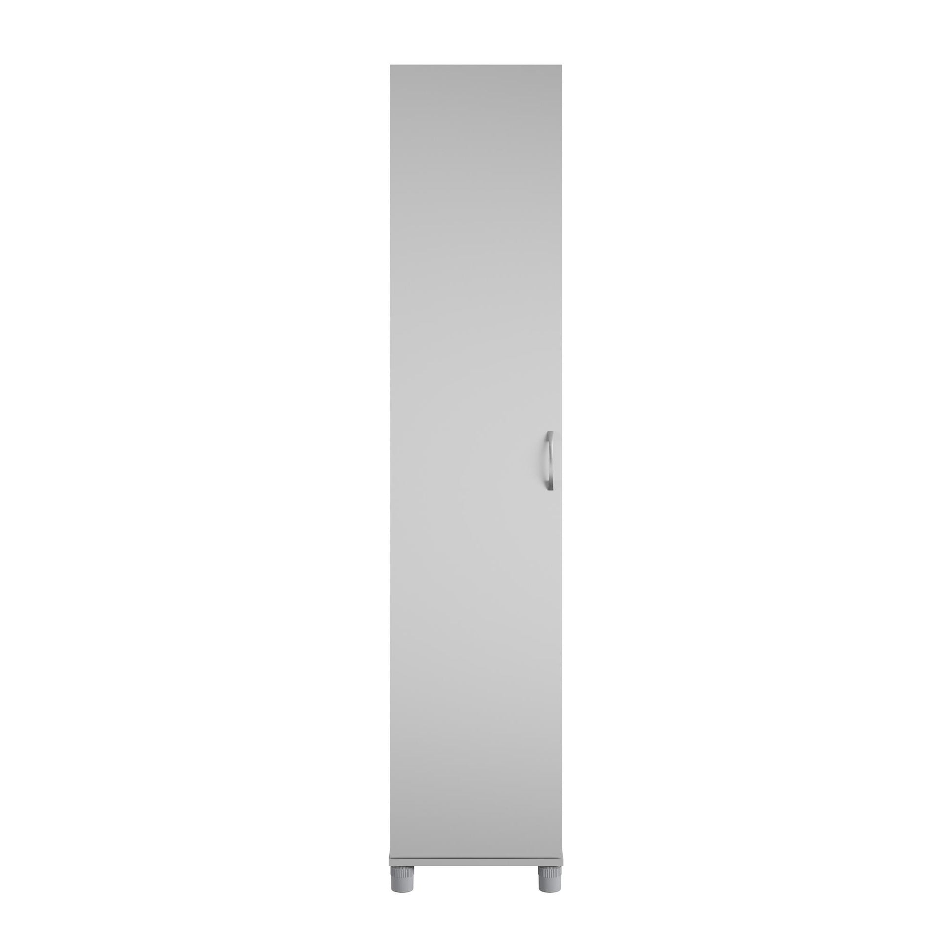 Basin 16 Inch Closed Door Utility Storage Cabinet  - Dove Gray