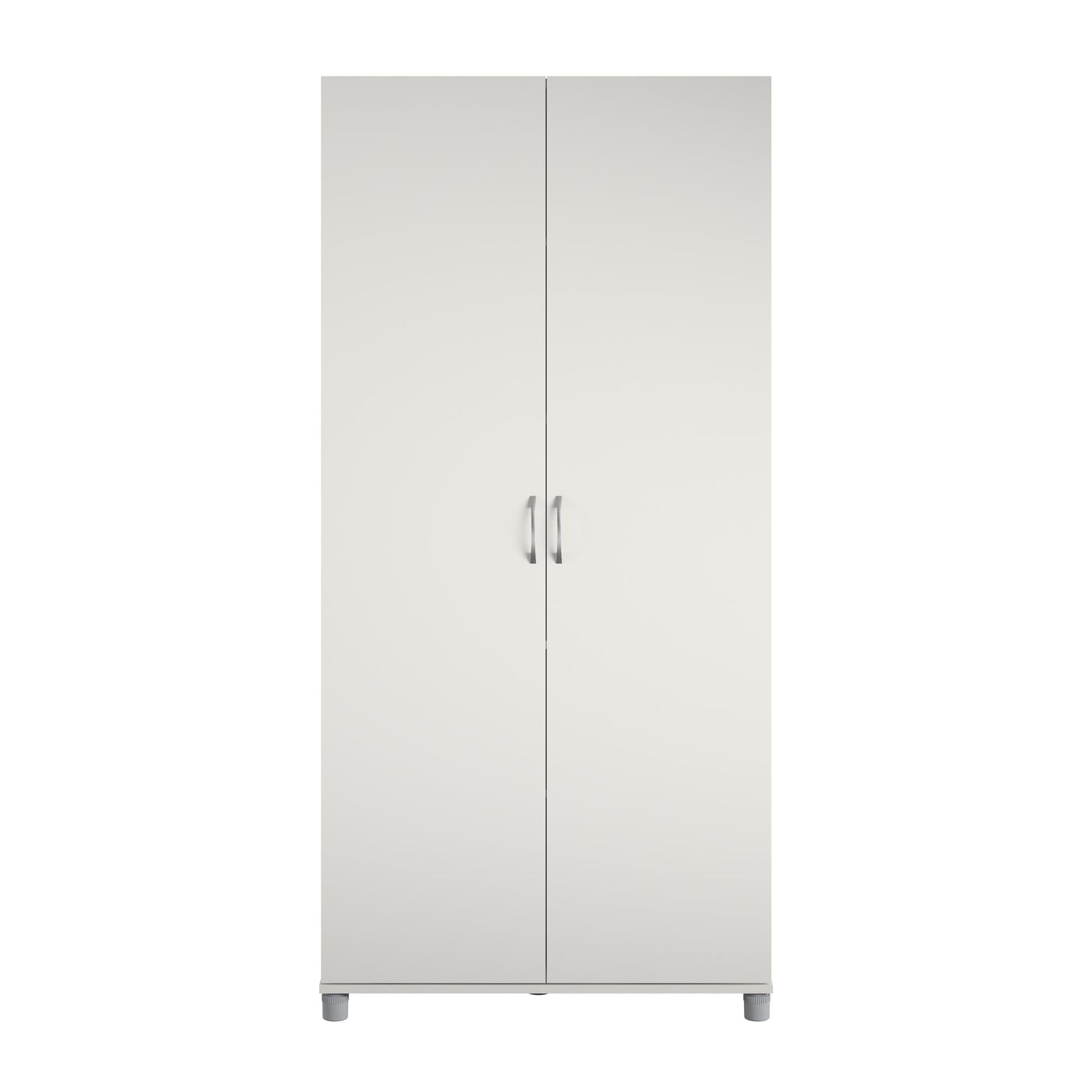 Basin 36 Inch 2 Door Utility Storage Cabinet  - White