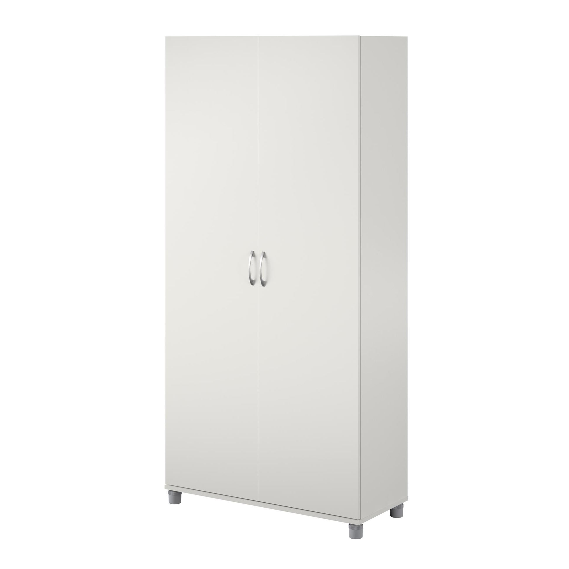 Basin 36 Inch 2 Door Utility Storage Cabinet  - White
