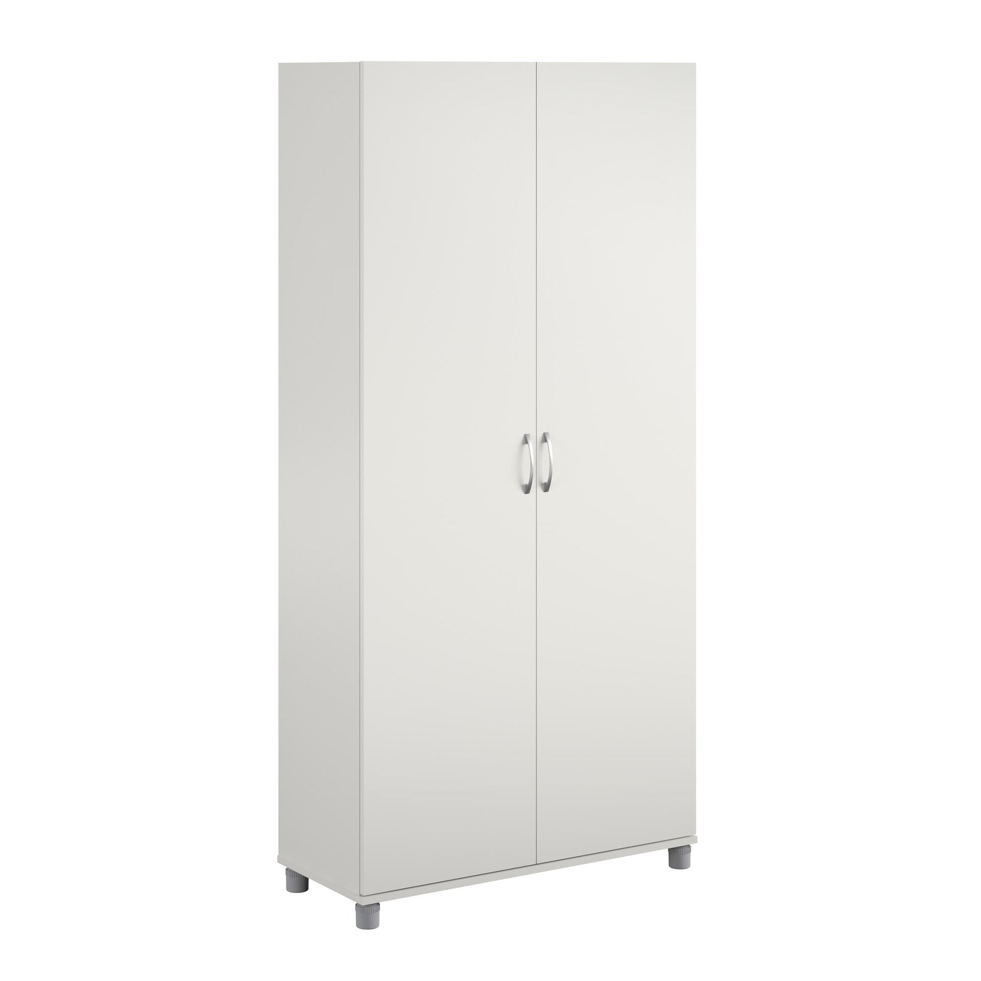 Basin 36 Inch 2 Door Utility Storage Cabinet  - White