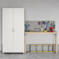 Basin 36 Inch 2 Door Utility Storage Cabinet  - White