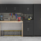Basin 36 Inch 2 Door Utility Storage Cabinet  - Black