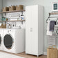 Basin 24 Inch 2 Door Utility Storage Cabinet - White