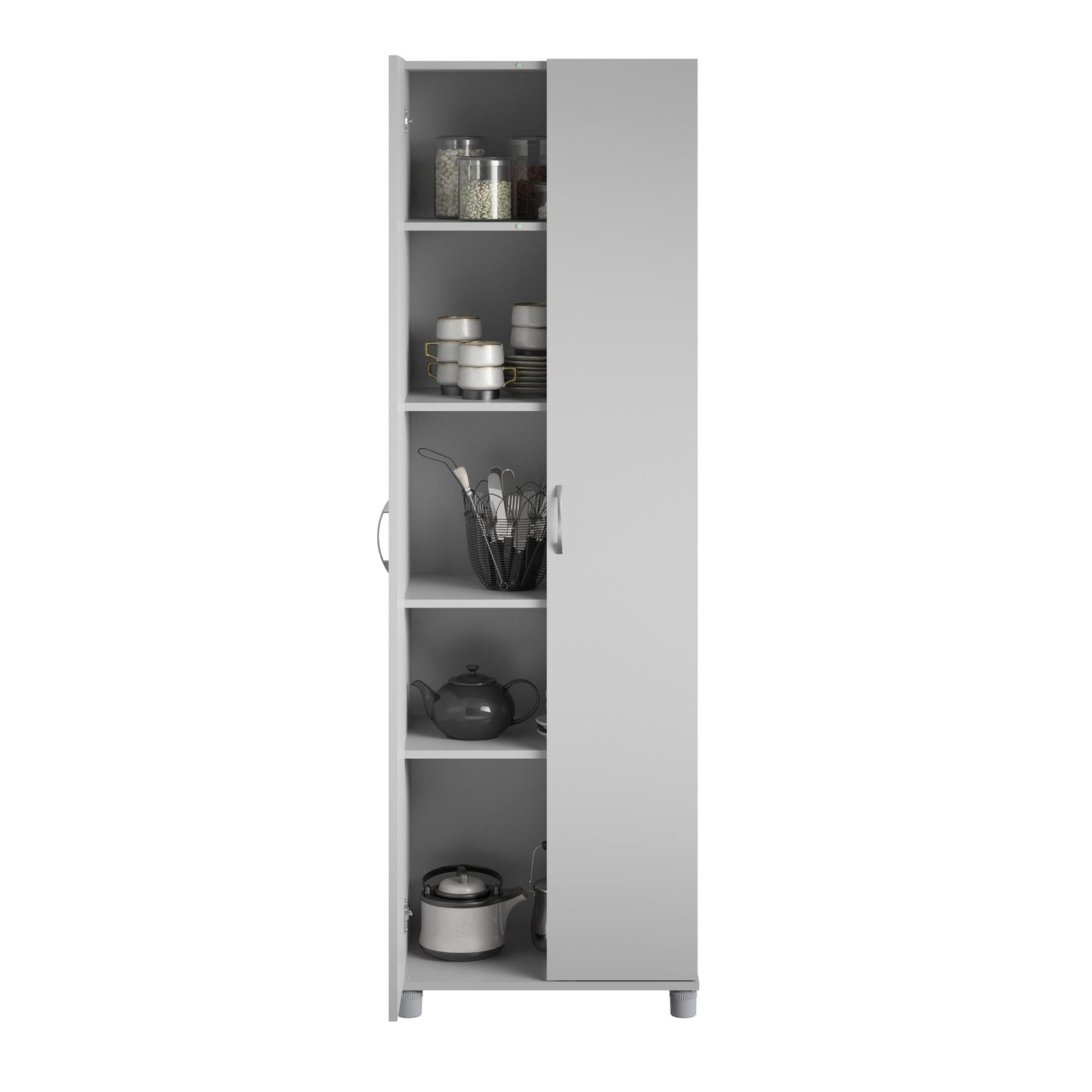 Basin 24 Inch 2 Door Utility Storage Cabinet - Dove Gray