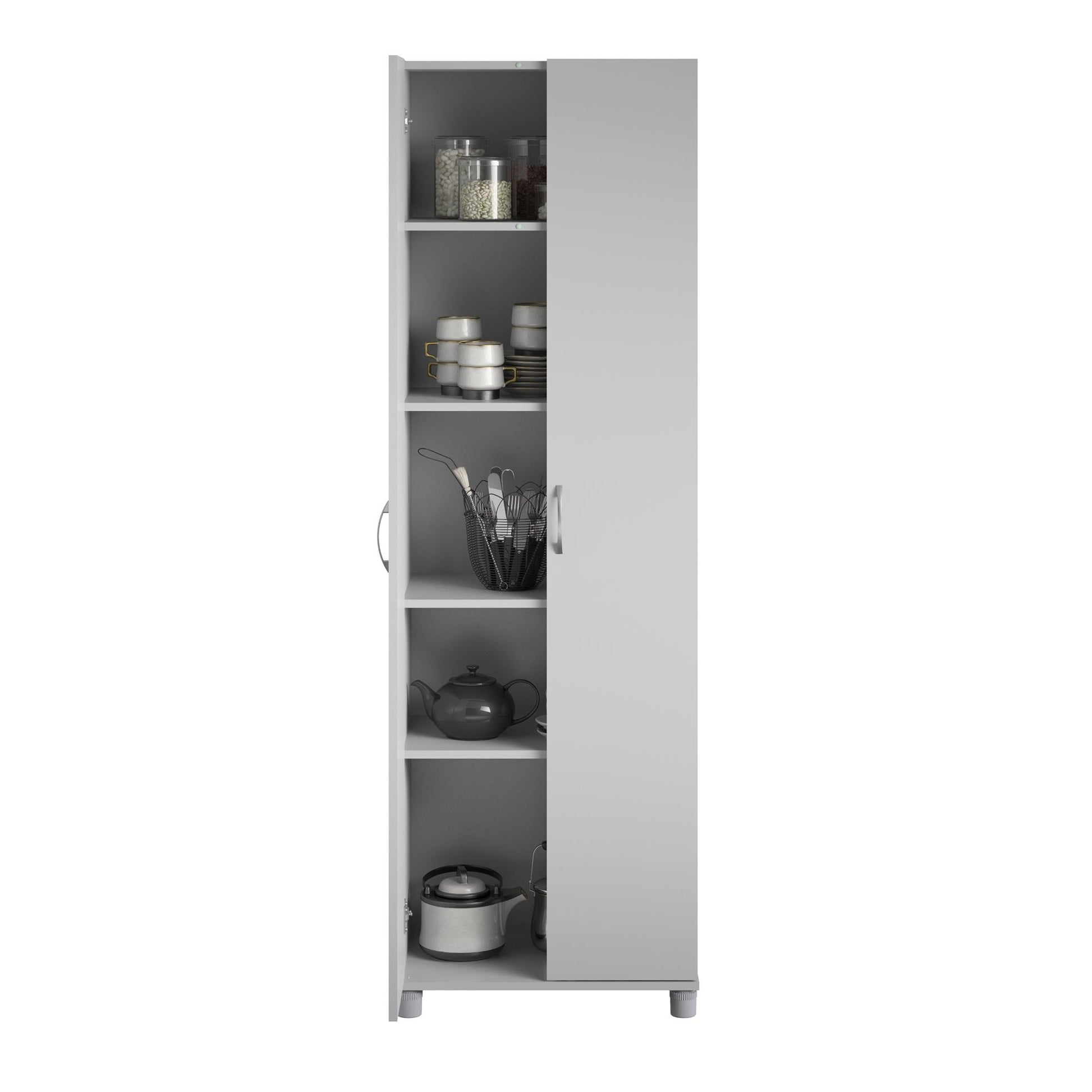 Basin 24 Inch 2 Door Utility Storage Cabinet - Dove Gray