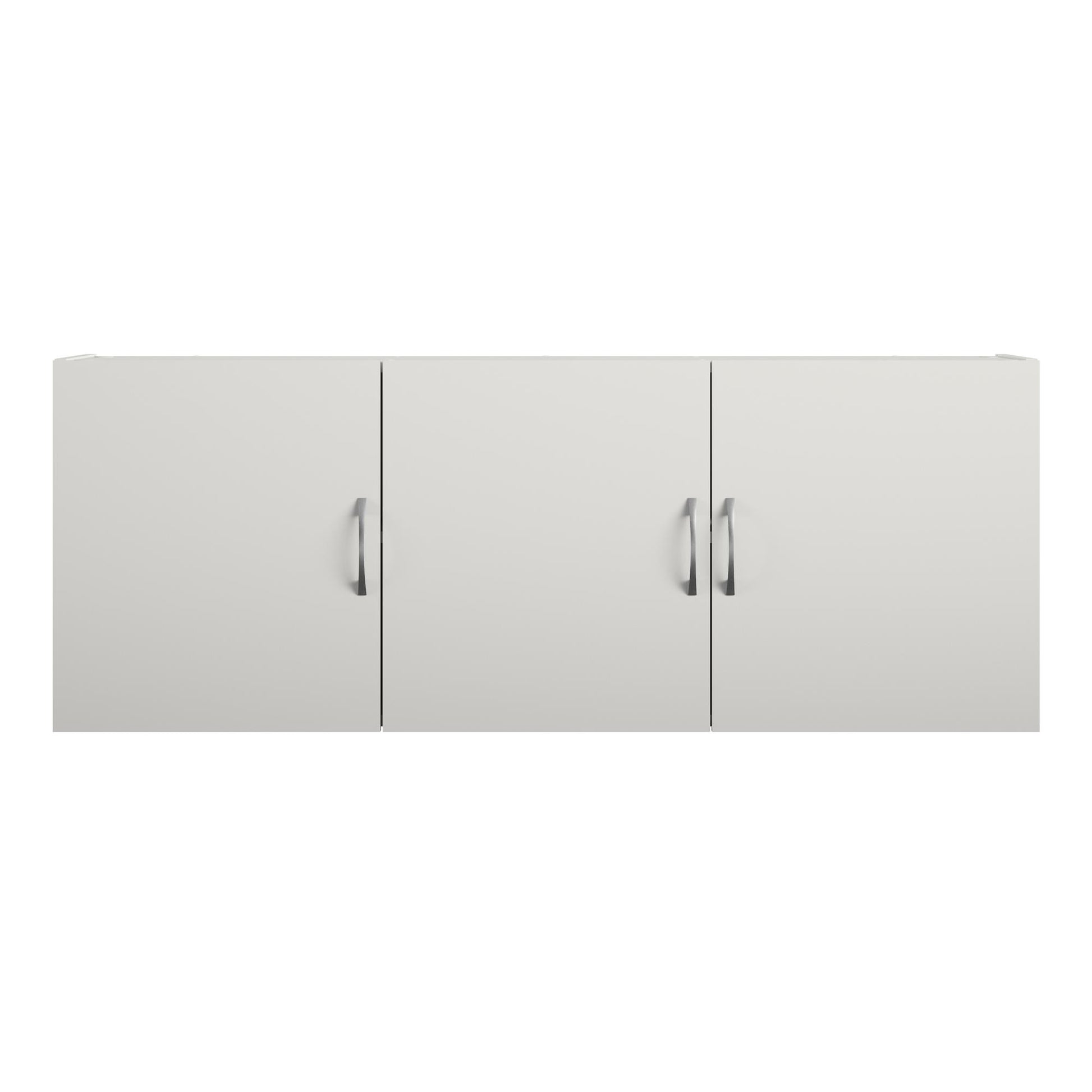 Basin 54 Inch 3 Door Wall Storage Cabinet - White