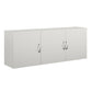 Basin 54 Inch 3 Door Wall Storage Cabinet - White