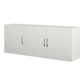 Basin 54 Inch 3 Door Wall Storage Cabinet - White