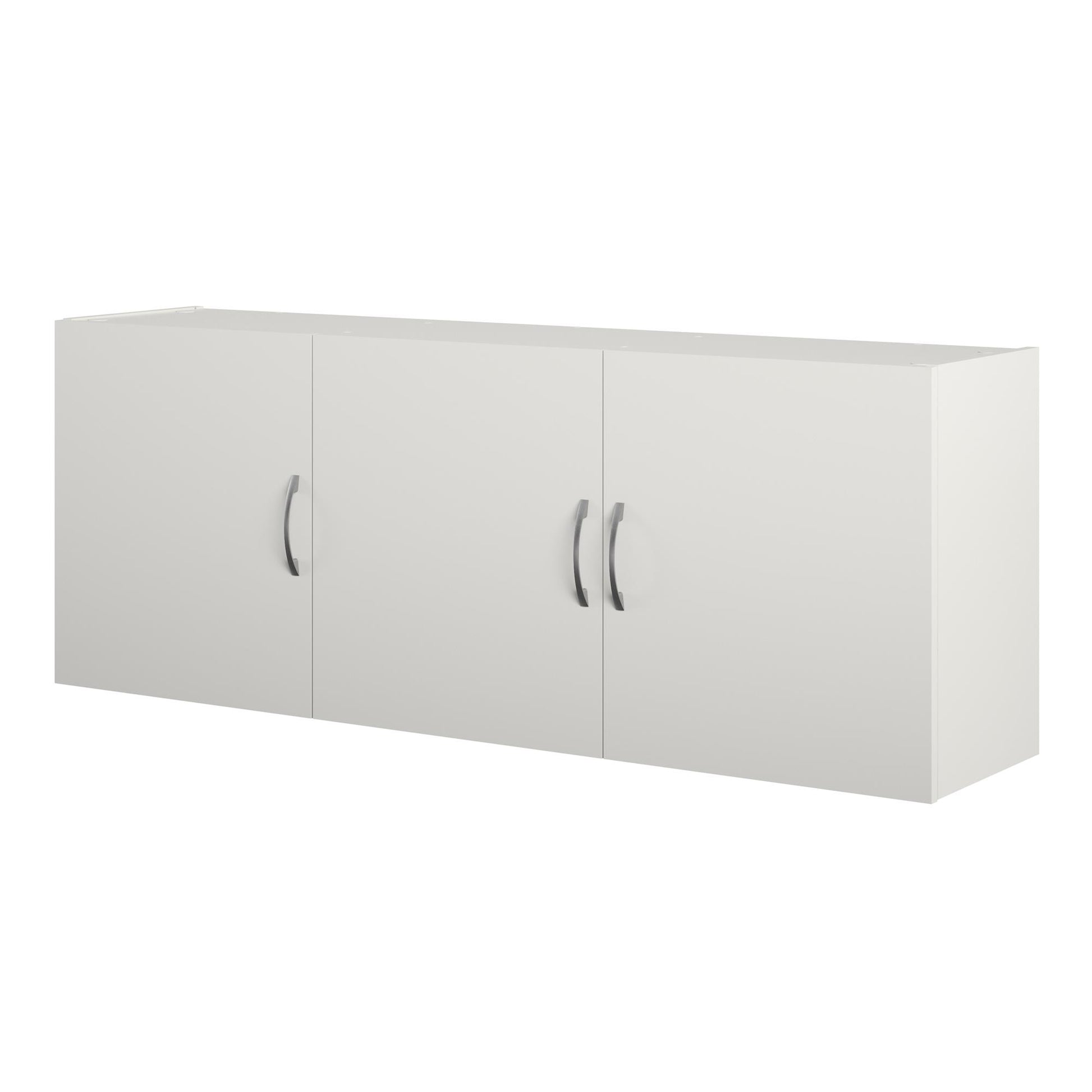 Basin 54 Inch 3 Door Wall Storage Cabinet - White