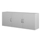 Basin 54 Inch 3 Door Wall Storage Cabinet  - Dove Gray