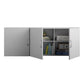 Basin 54 Inch 3 Door Wall Storage Cabinet  - Dove Gray