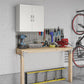 Basin 24 Inch 2 Door Wall Storage Cabinet  - White