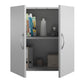 Basin 24 Inch 2 Door Wall Storage Cabinet  - Dove Gray
