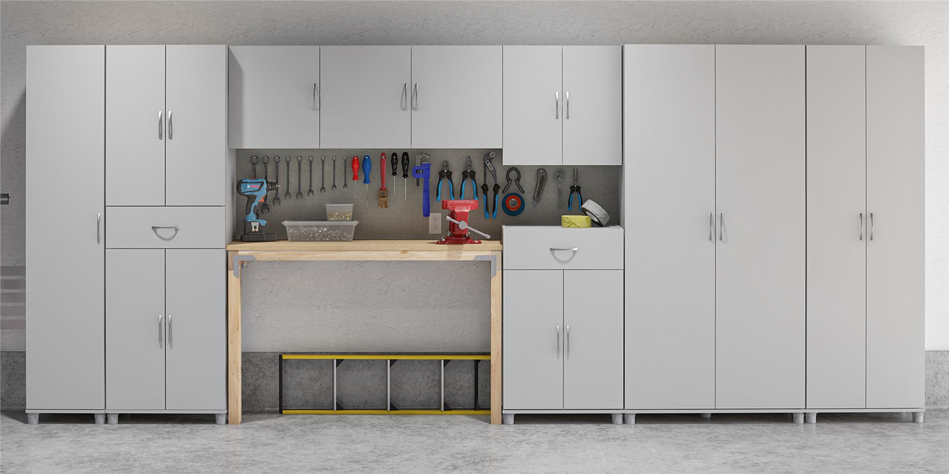 Basin 24 Inch 2 Door Wall Storage Cabinet  - Dove Gray