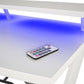 Xtreme Gaming Desk with Riser and LED Lights - White