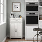 Kendall 24 Inch Multipurpose 2 Door Base Storage Cabinet with Drawer - White