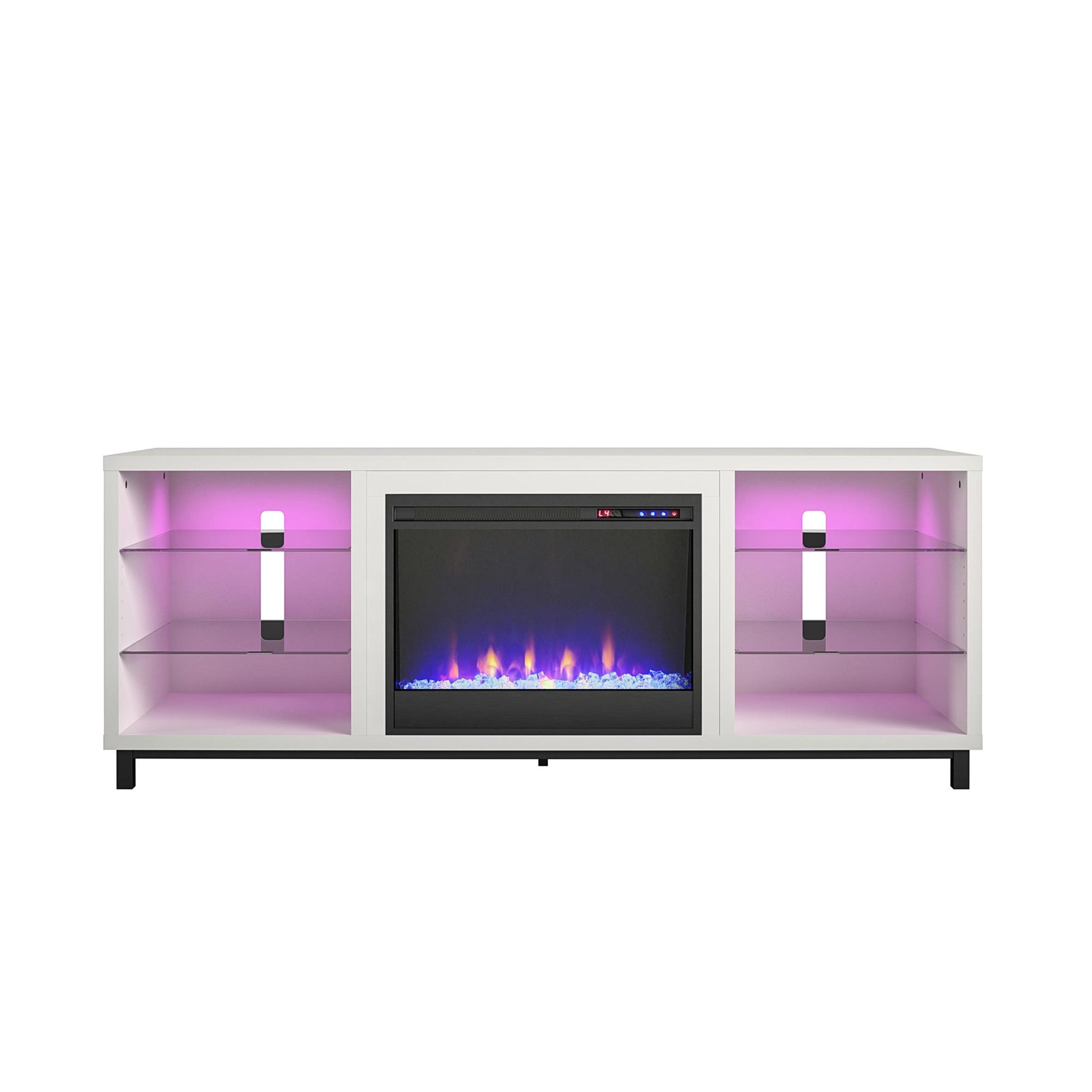 Cosmoliving by Cosmopolitan Westchester Fireplace TV Stand for TVs up to 65", White - White