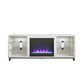 Cosmoliving by Cosmopolitan Westchester Fireplace TV Stand for TVs up to 65", White - White