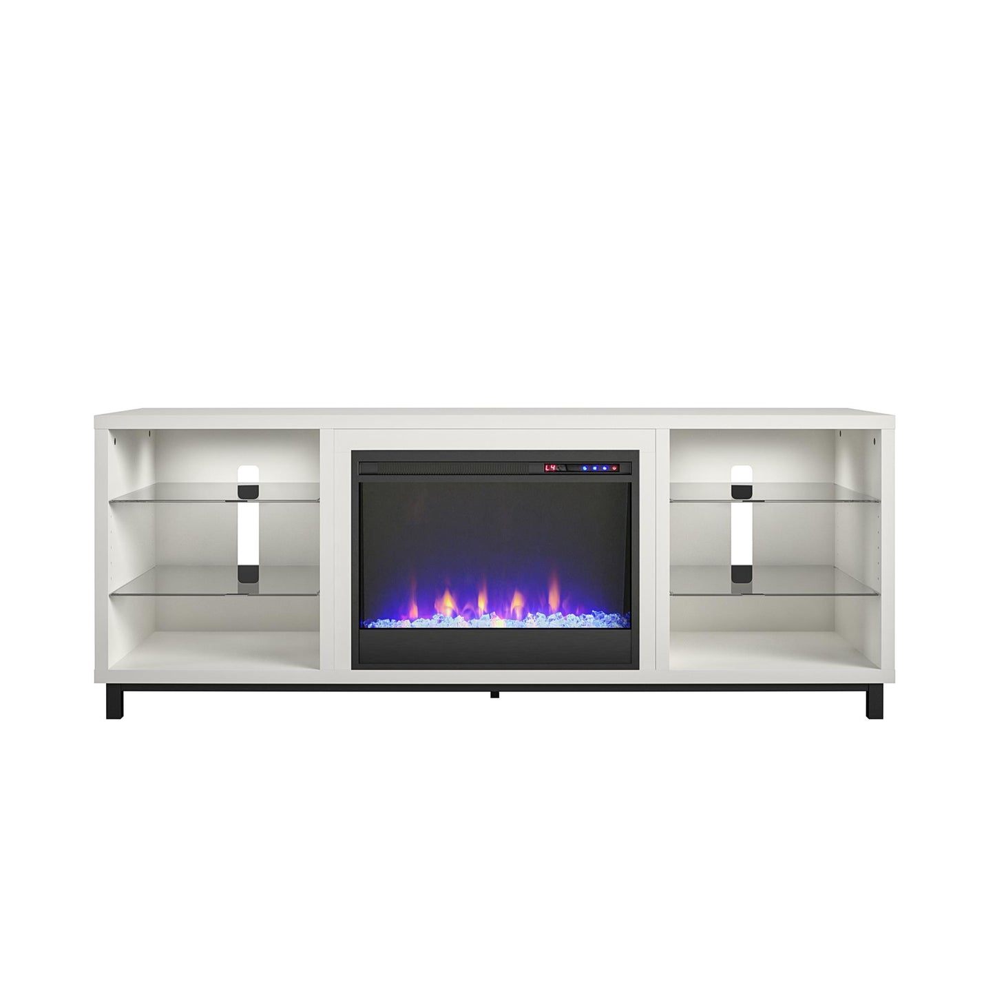 Cosmoliving by Cosmopolitan Westchester Fireplace TV Stand for TVs up to 65", White - White