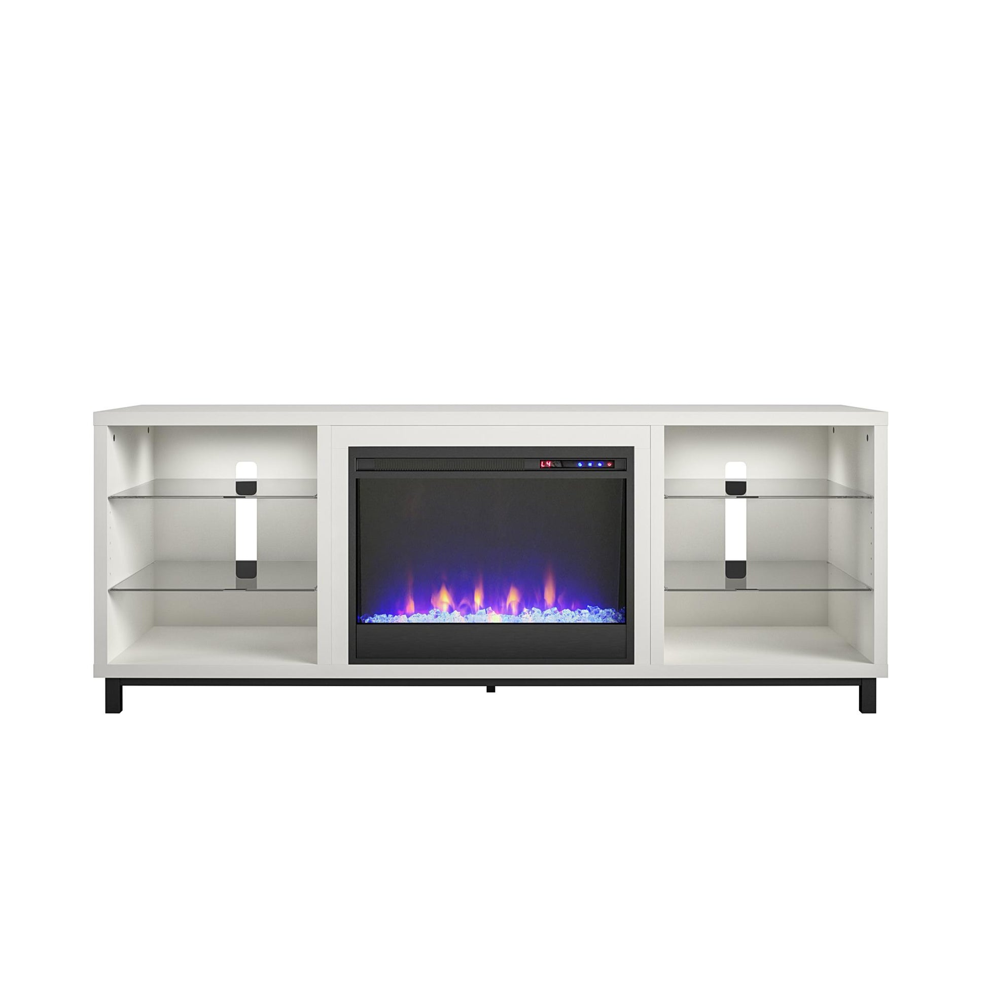 Cosmoliving by Cosmopolitan Westchester Fireplace TV Stand for TVs up to 65", White - White