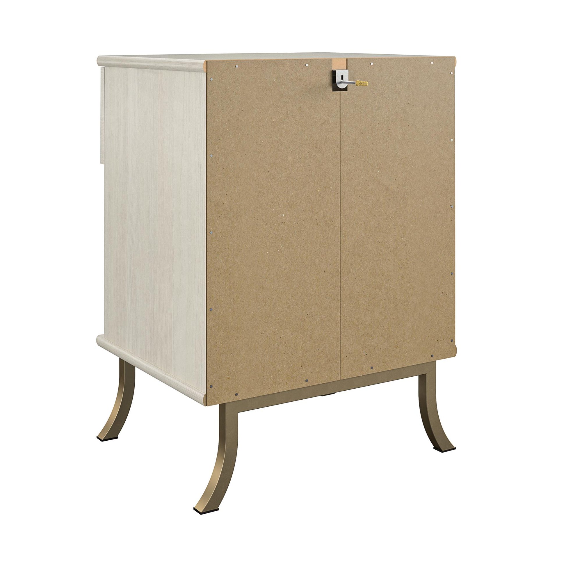 Monarch Hill Clementine White Nightstand with 1 Drawer - Ivory Oak