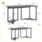 Quest Curved Gaming Desk Workstation with CPU Stand - Gray
