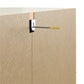 Monarch Hill Clementine 5 Drawer Dresser with Clear Acrylic Handles - Ivory Oak