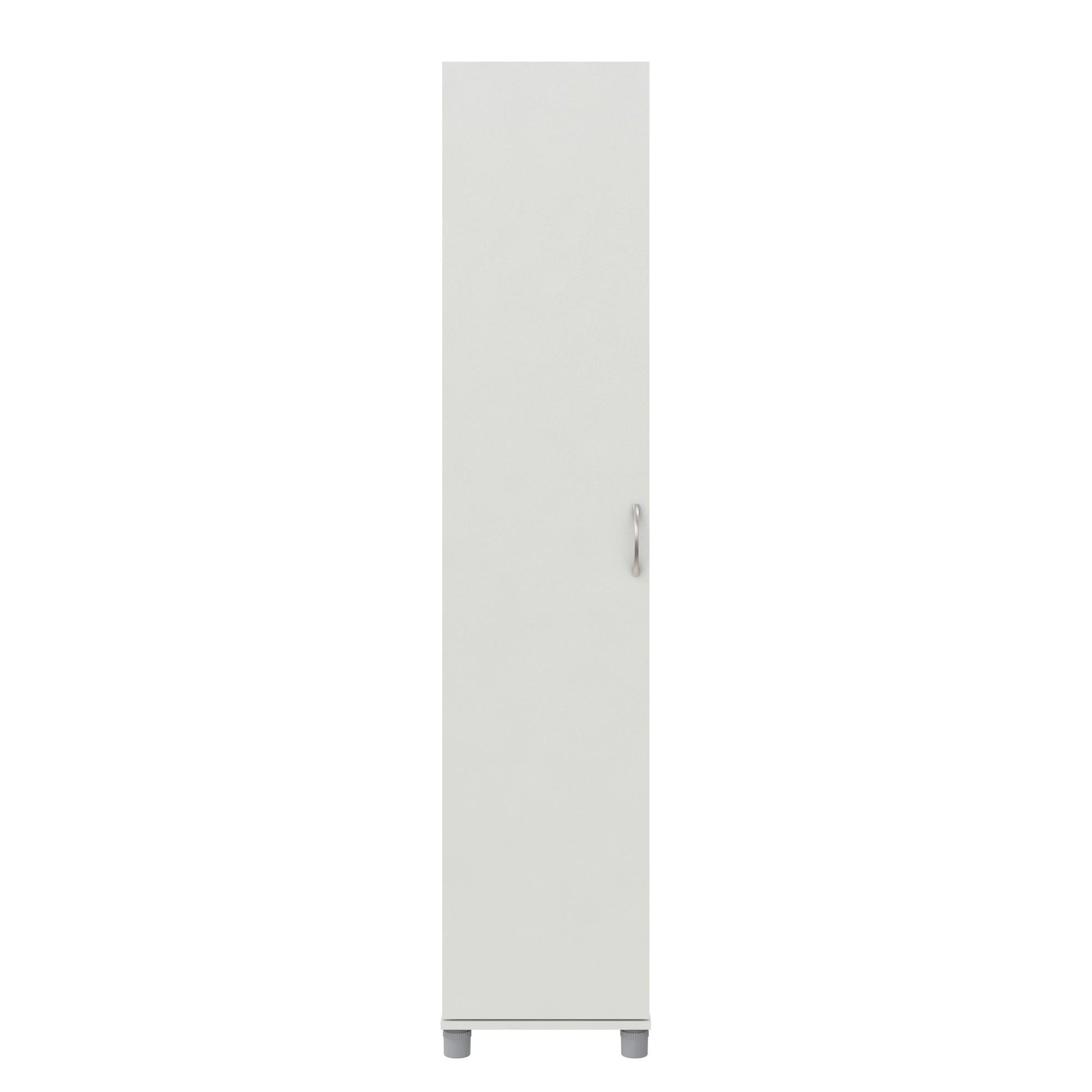 Basin 16 Inch Closed Door Utility Storage Cabinet  - White
