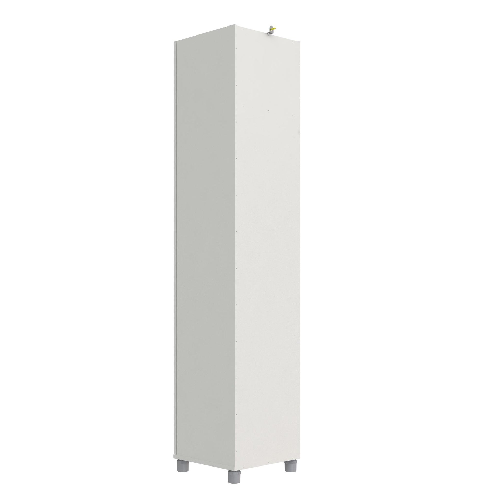 Basin 16 Inch Closed Door Utility Storage Cabinet  - White