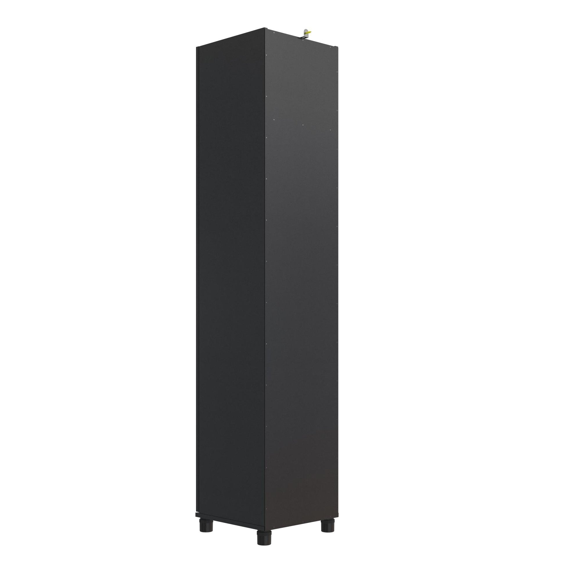 Basin 16 Inch Closed Door Utility Storage Cabinet  - Black
