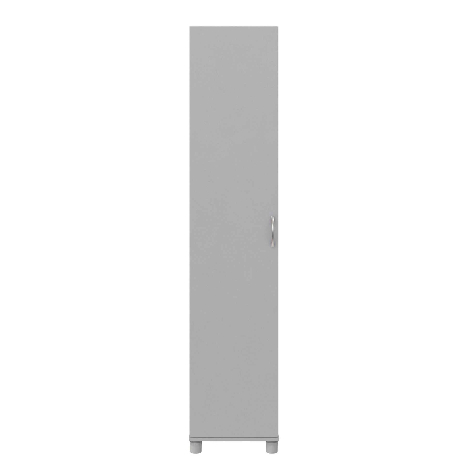 Basin 16 Inch Closed Door Utility Storage Cabinet  - Dove Gray