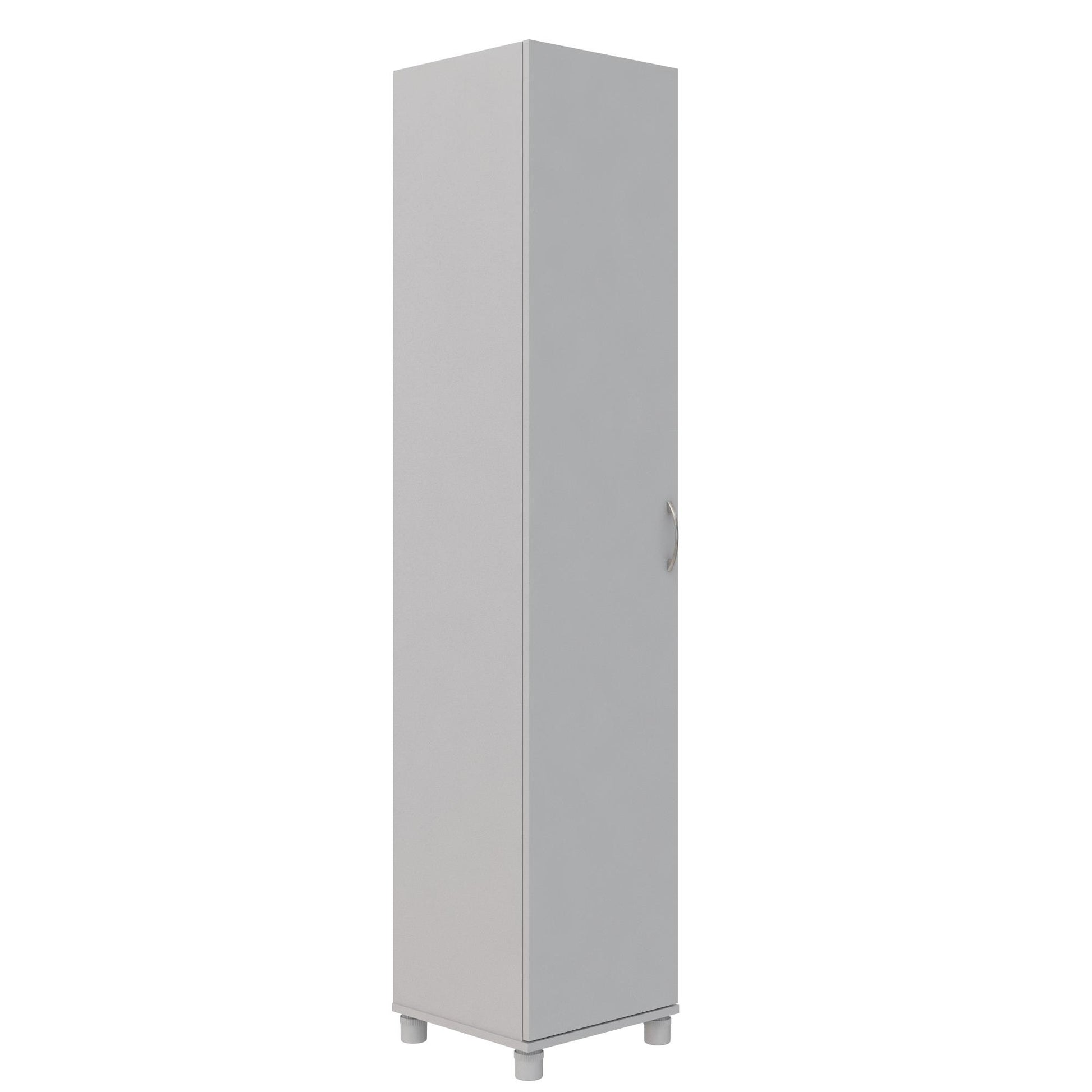 Basin 16 Inch Closed Door Utility Storage Cabinet  - Dove Gray