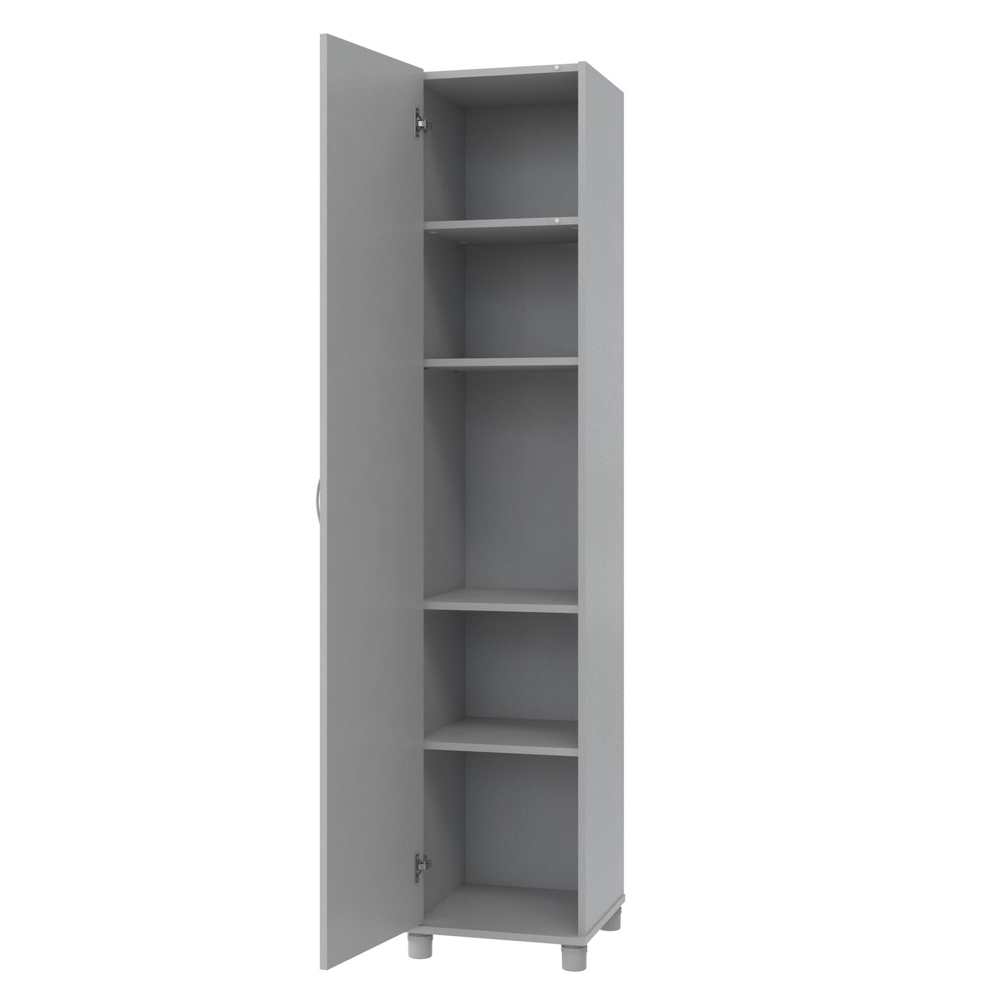 Basin 16 Inch Closed Door Utility Storage Cabinet  - Dove Gray