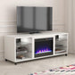 Cosmoliving by Cosmopolitan Westchester Fireplace TV Stand for TVs up to 65", White - White