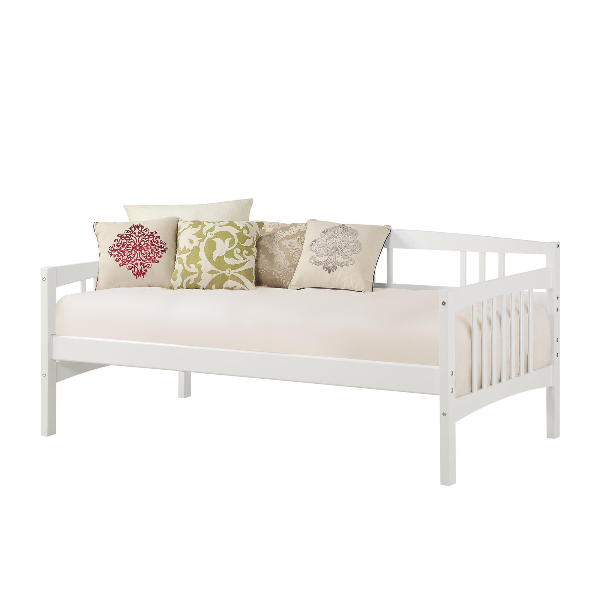Kayden Wood Daybed with Slats - White