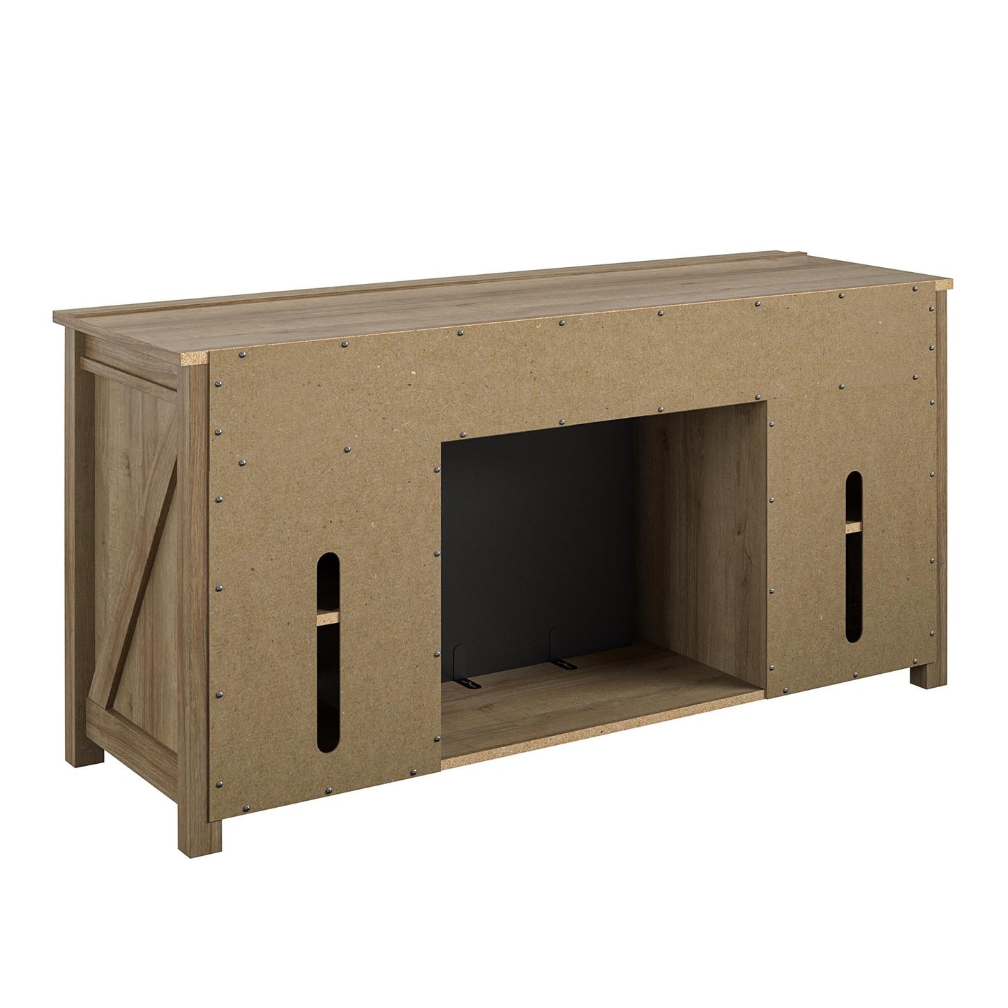 Farmington Electric Fireplace TV Console for TVs up to 60 Inch - Natural