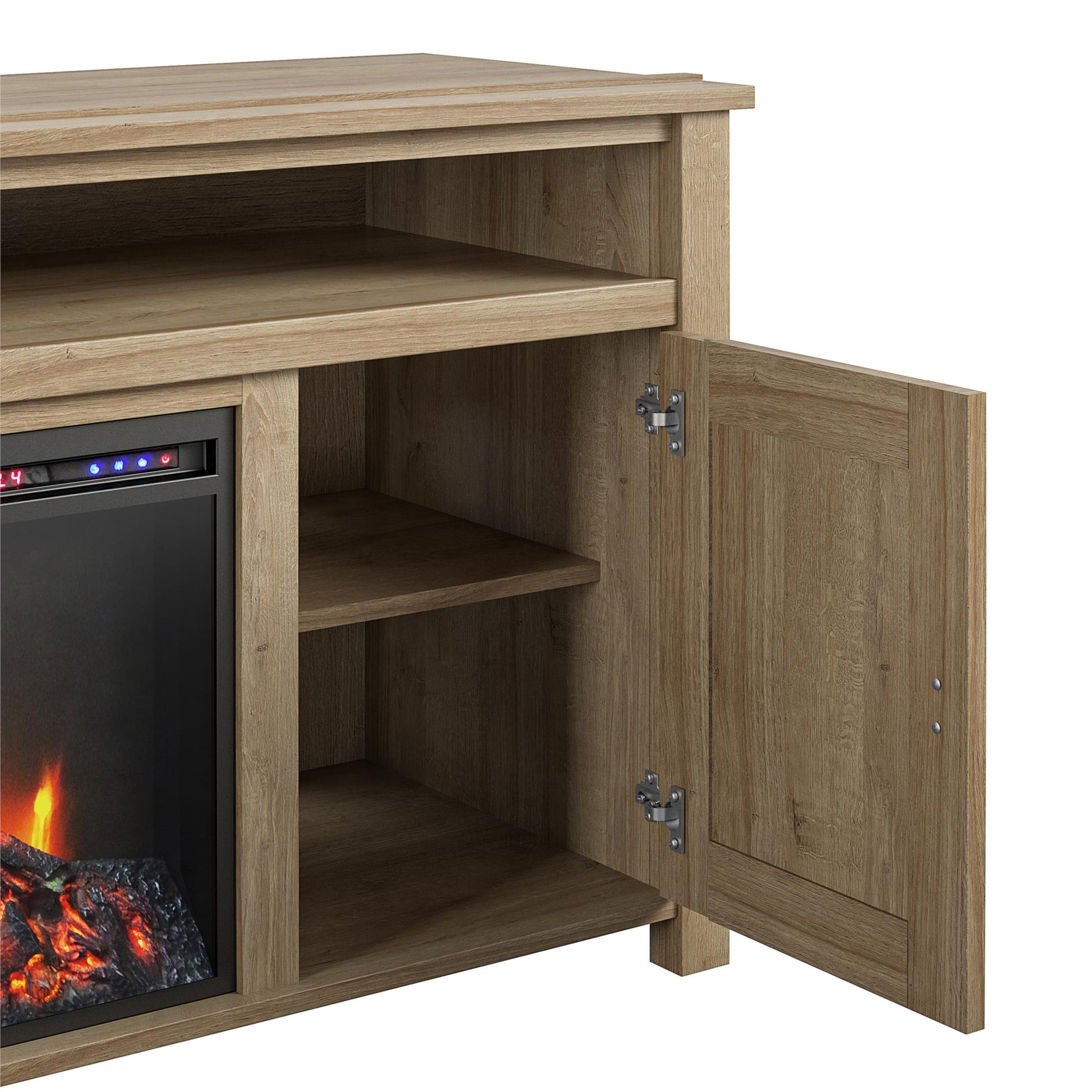 Farmington Electric Fireplace TV Console for TVs up to 60 Inch - Natural