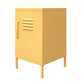Cache Metal Locker End Table, Yellow - Yellow