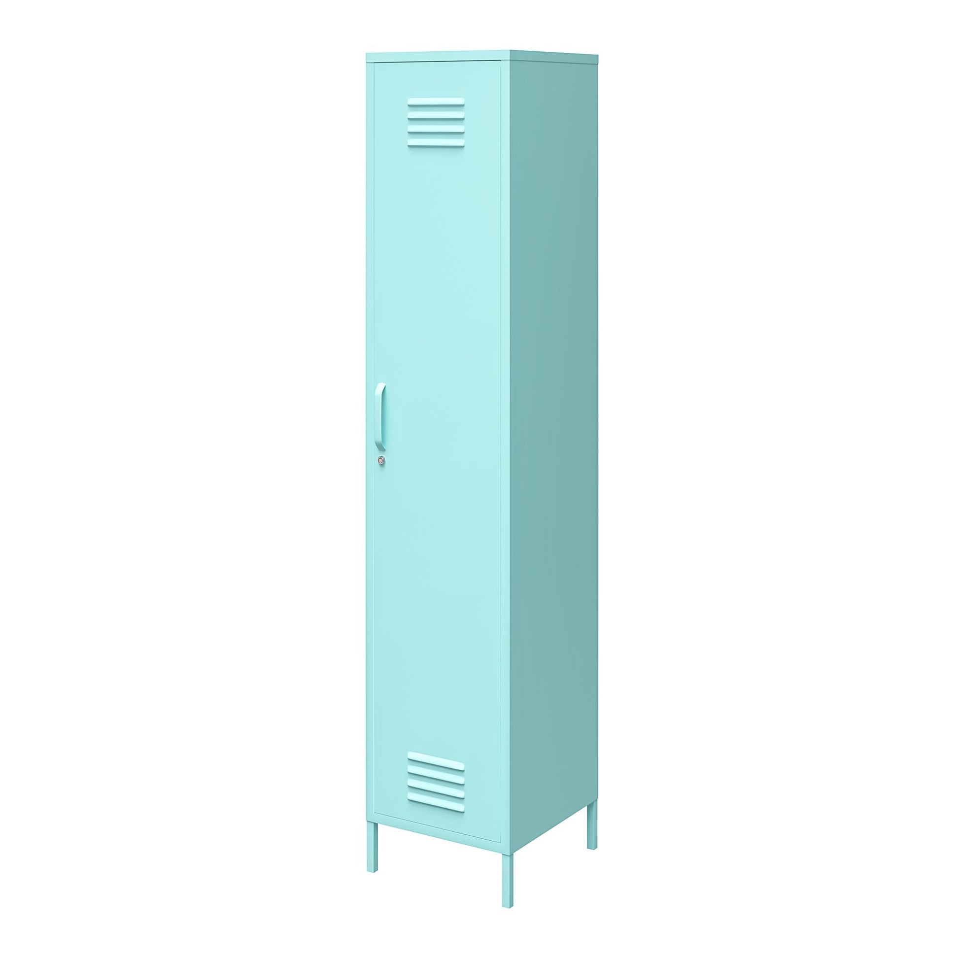 Cache Single Metal Locker Storage Cabinet, Mint - Spearmint