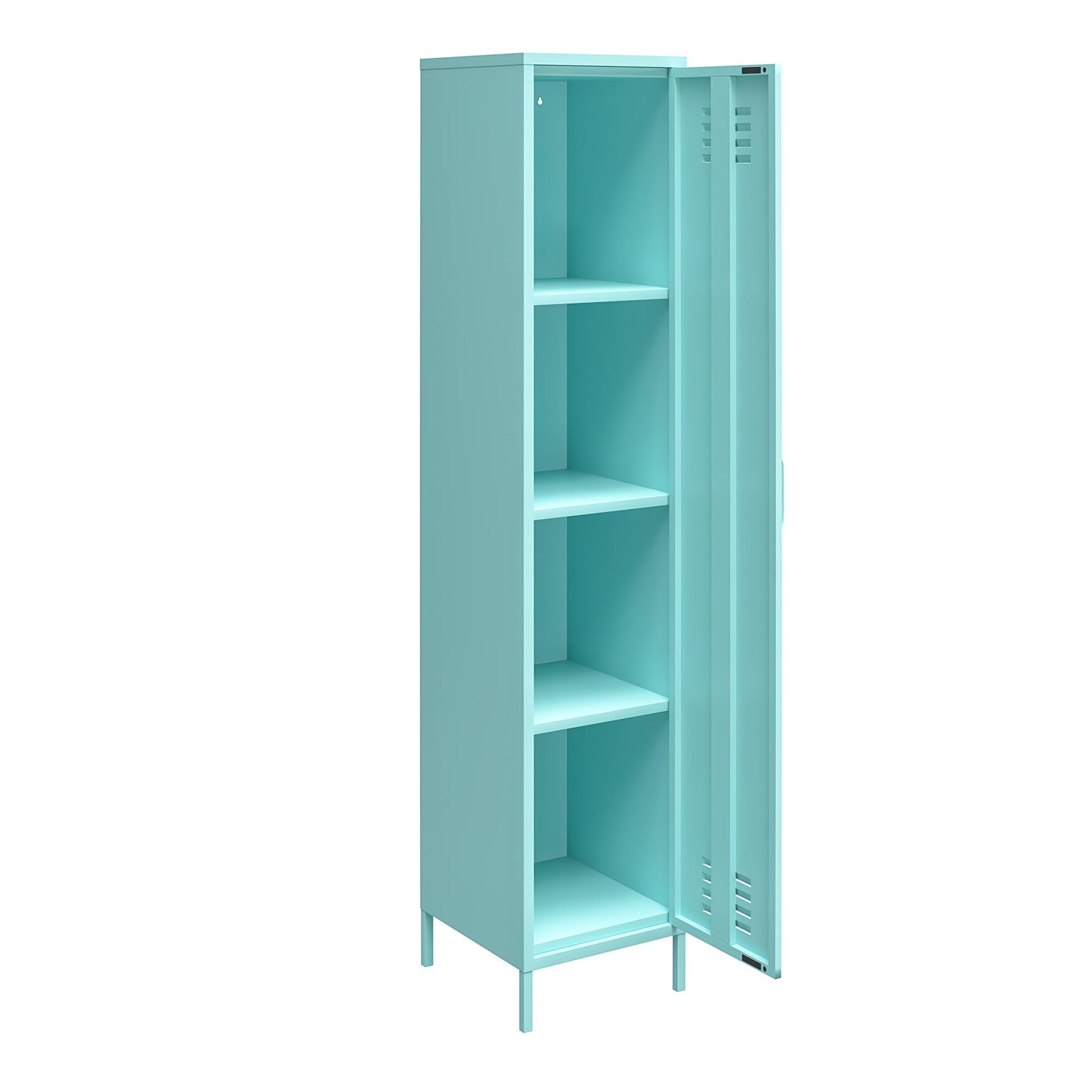 Cache Single Metal Locker Storage Cabinet, Mint - Spearmint