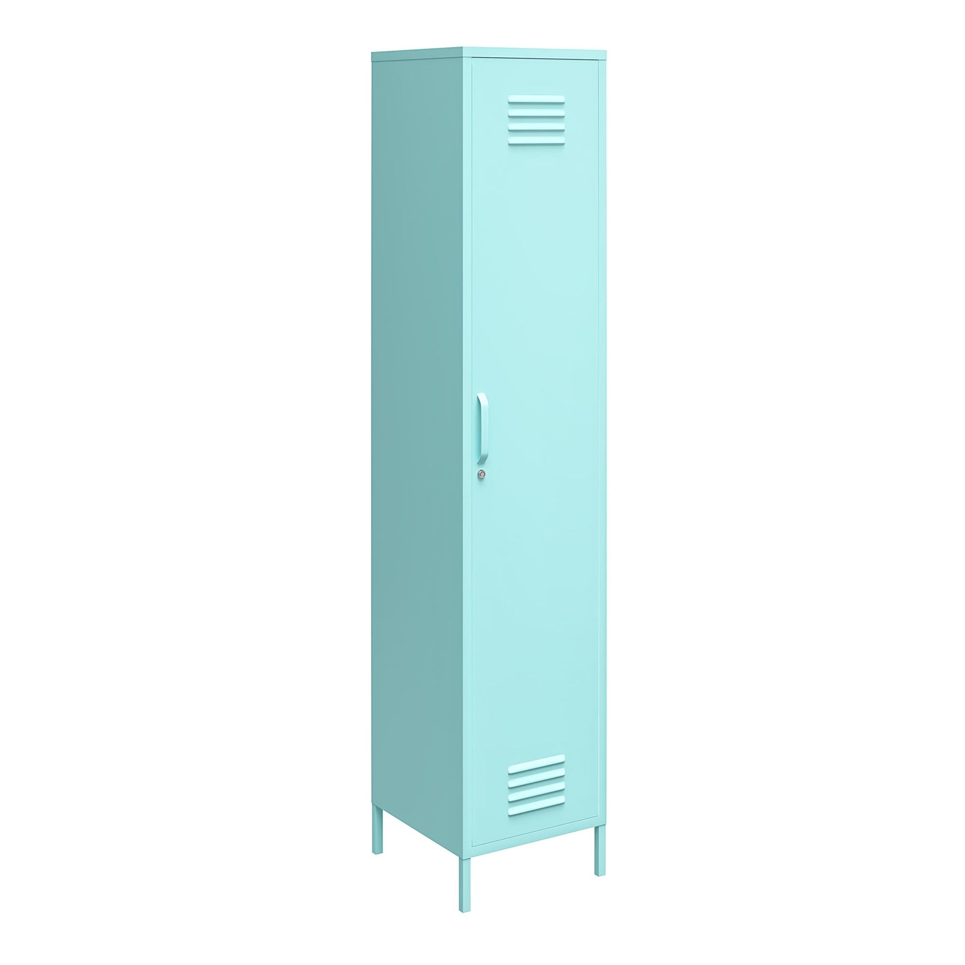 Cache Single Metal Locker Storage Cabinet, Mint - Spearmint