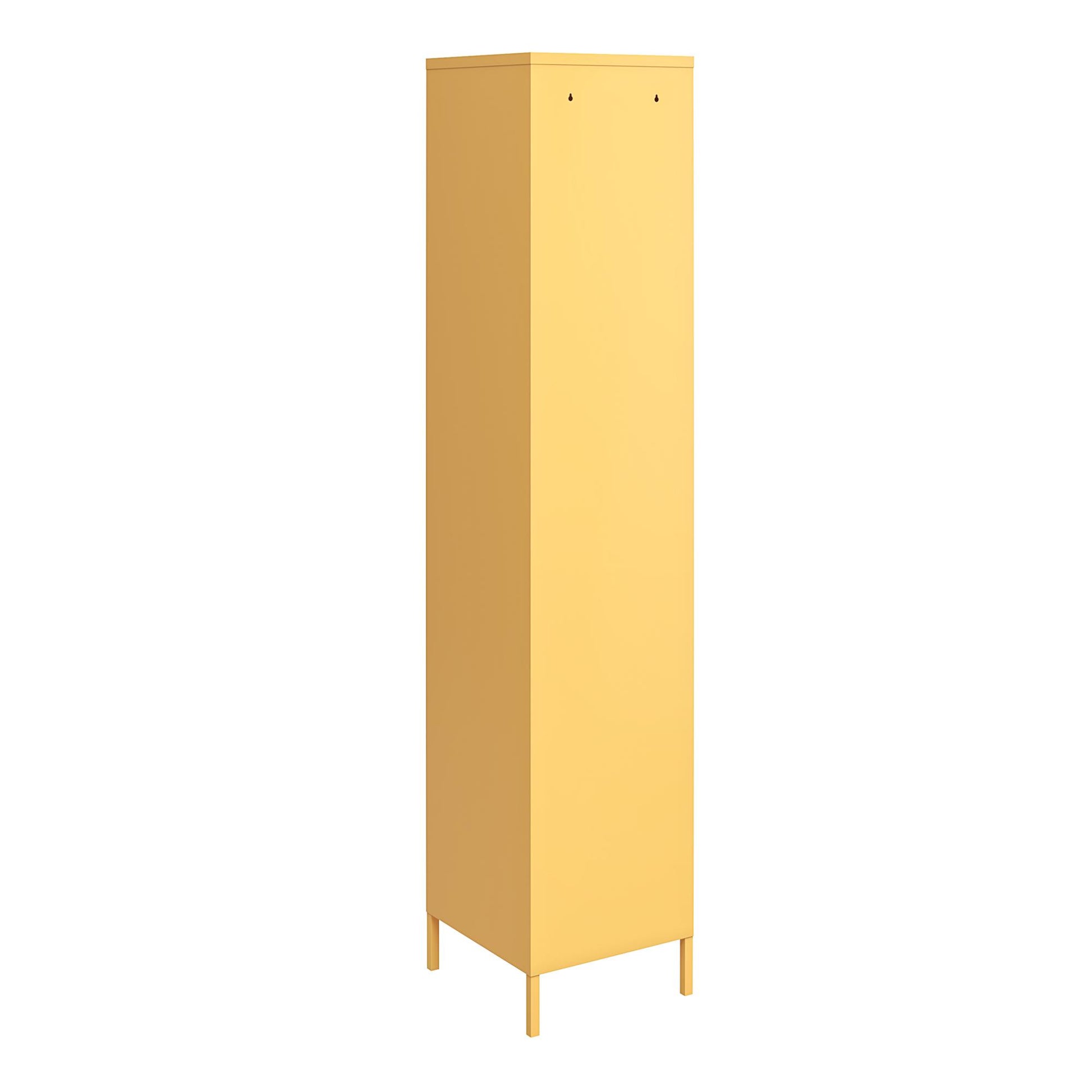 Cache Single Metal Locker Storage Cabinet, Yellow - Yellow