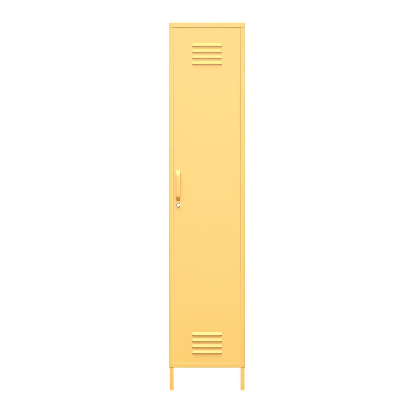 Cache Single Metal Locker Storage Cabinet, Yellow - Yellow