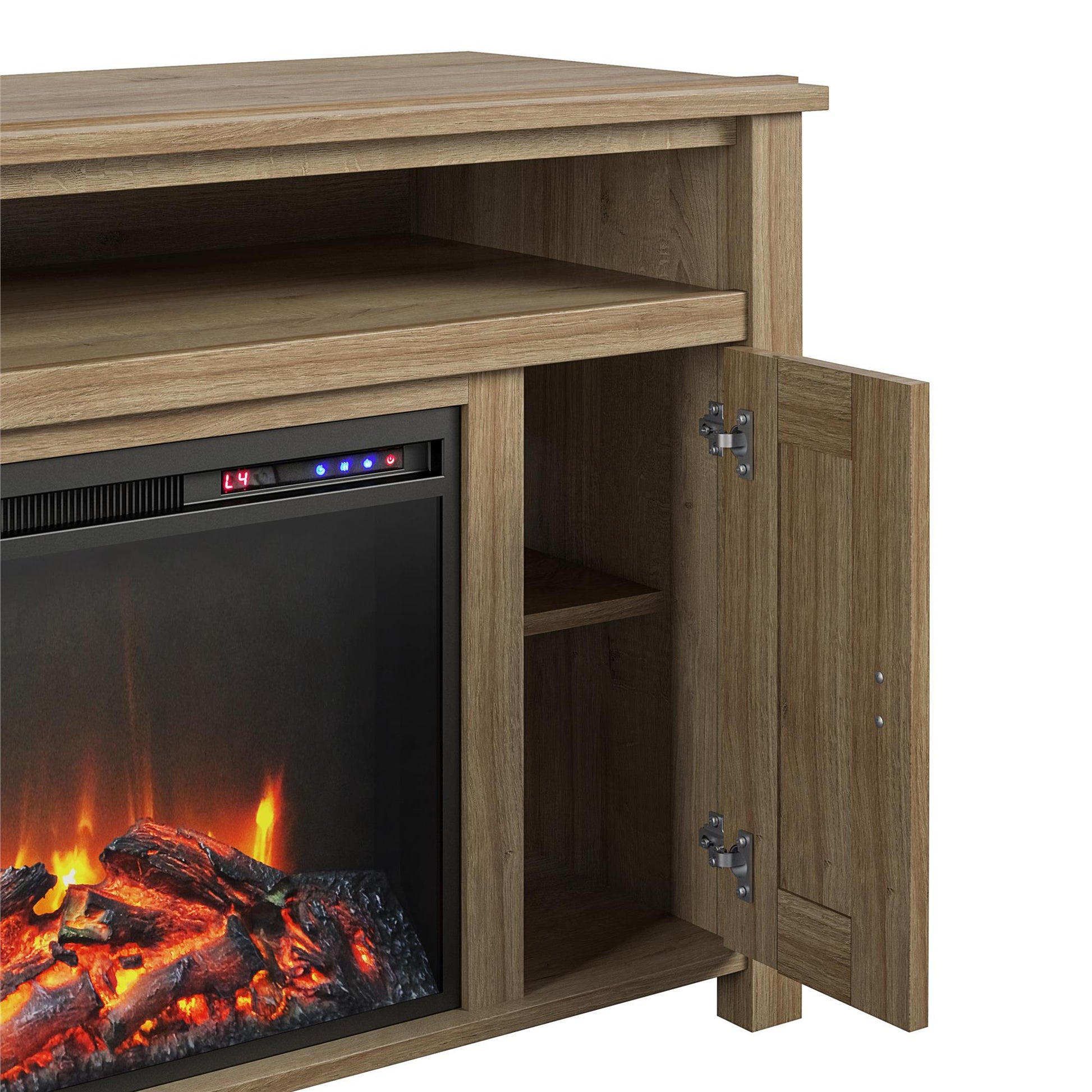 Farmington Electric Fireplace TV Console for TVs up to 50 Inch - Natural