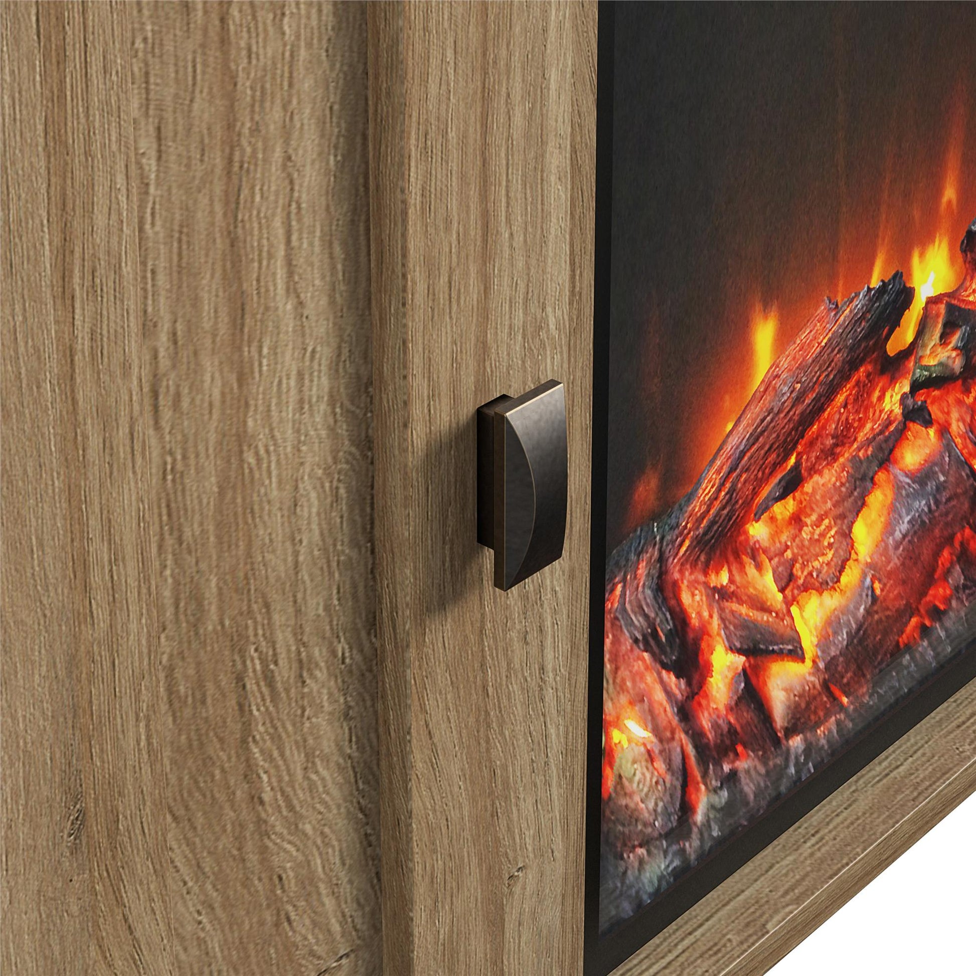 Farmington Electric Fireplace TV Console for TVs up to 50 Inch - Natural
