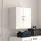 Basin 24 Inch 2 Door Wall Storage Cabinet  - White